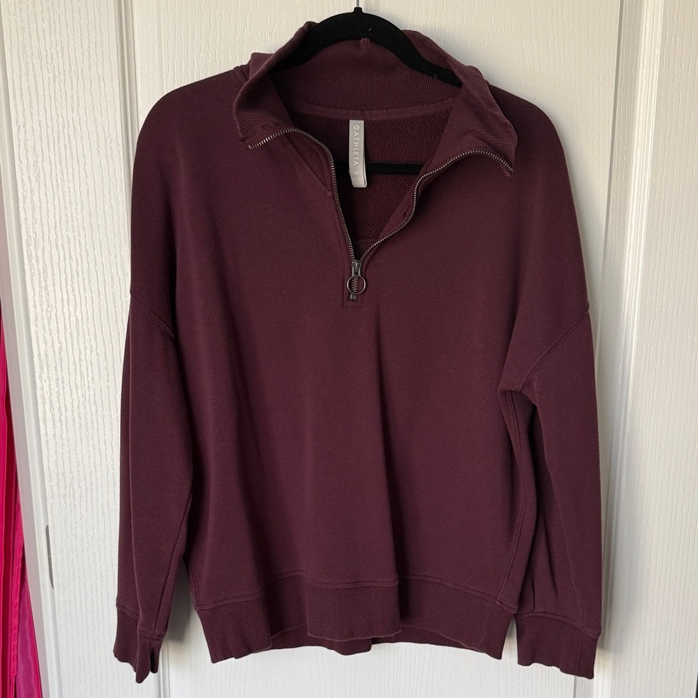 Athleta Funnel Neck Quarter Zip